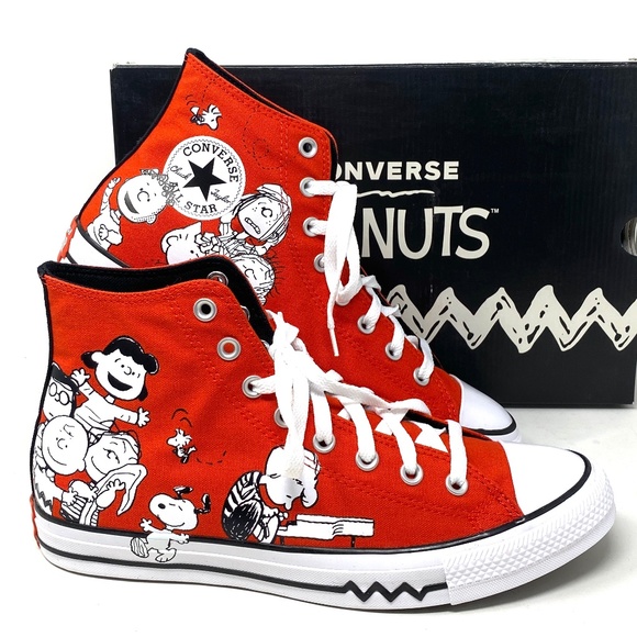 Converse Other - Converse Chuck Taylor All Star Peanuts Snoopy High Red Men’s Size Canvas A02573F